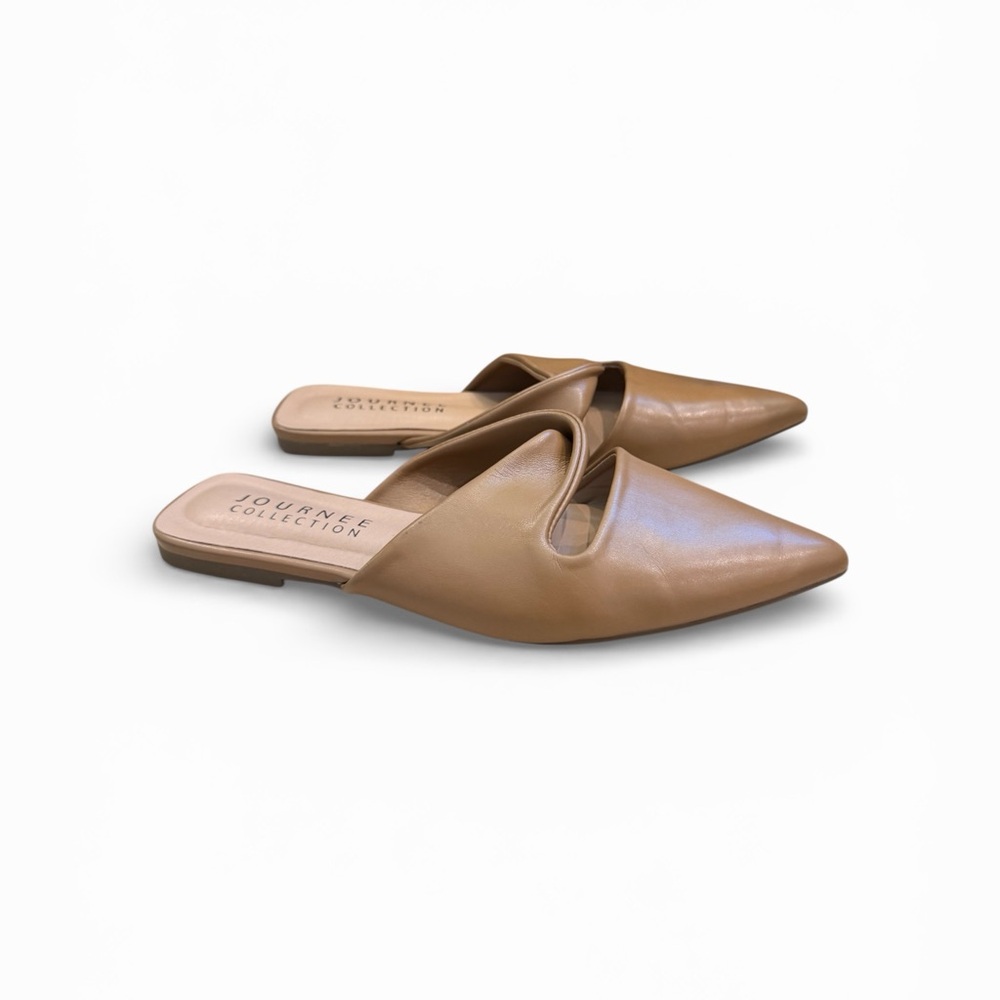 Journee Collection Women's Brown Slip-On Mules